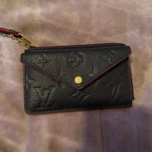 Louis Vuitton card holder retro verso